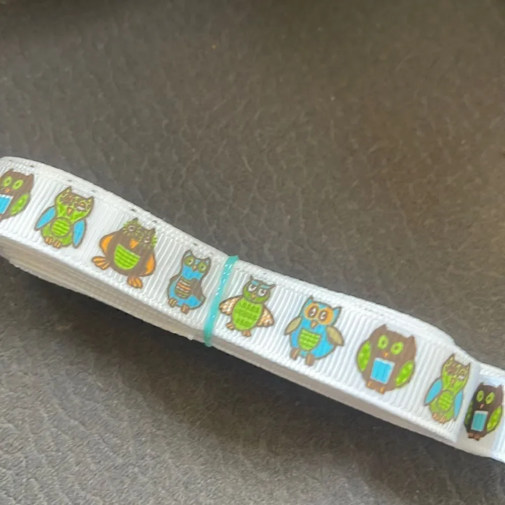 Grosgrain Ribbon .5” 5 yards yds 5/$20 NEW 1/2” bows bow making shipping print